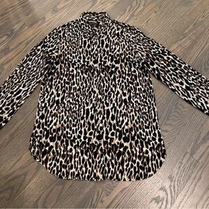 Banana Republic Animal Print Blouse - Worn Once!